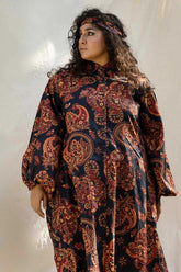 Minutiae - Senora Amber - Pure Cotton Slub - Black - 1 Piece